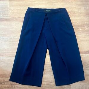 Rag & Bone Women’s High-Rise Pleated Front Wide Leg Trousers Pants Black Size 0